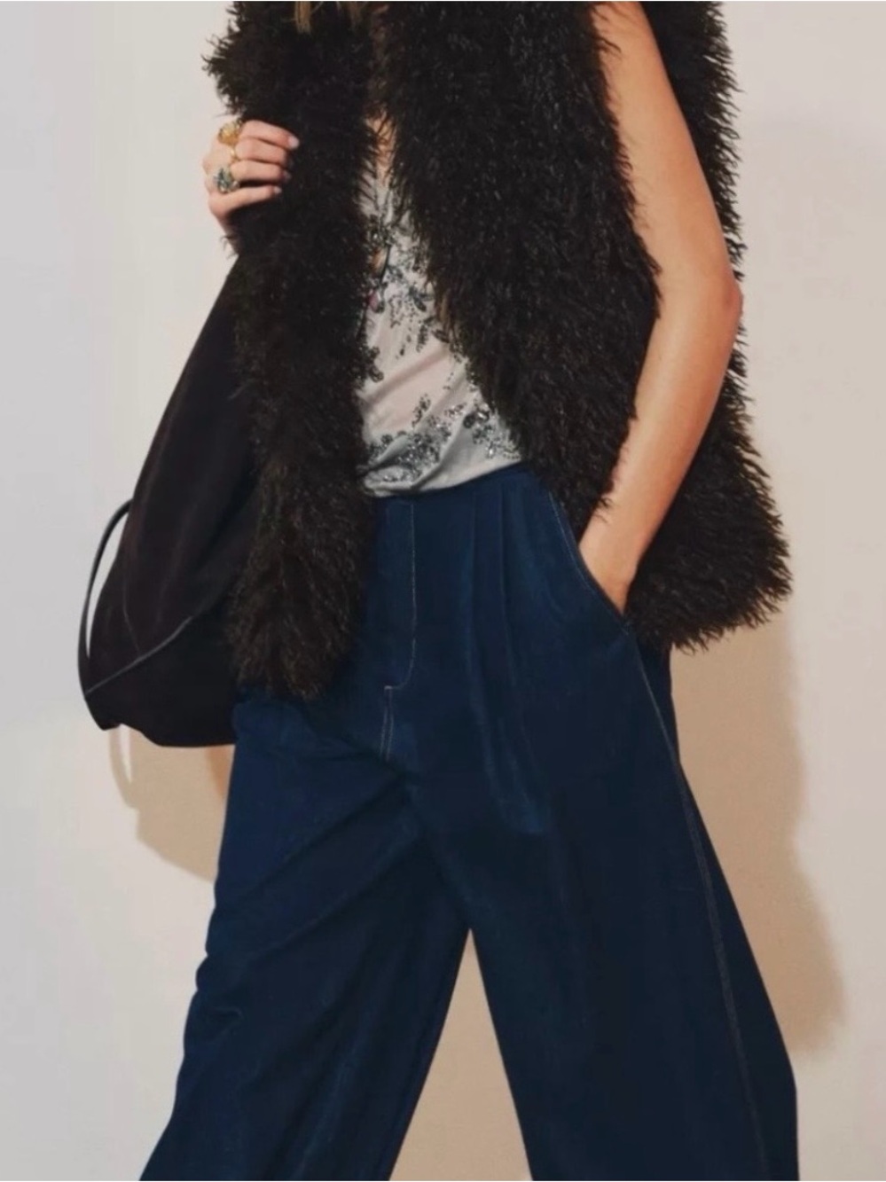 Zara Woman collection denim Balloon pants